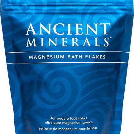 Magnesium Bath Flakes of Pure Genuine Zechstein Chloride - Resealable Magnesium Supplement Bag That Will Outperform Leading Epsom Salts 1.65 Lbs