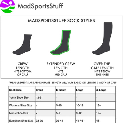 Hockey Socks Crew Length for Boys or Men, Hockey Gift