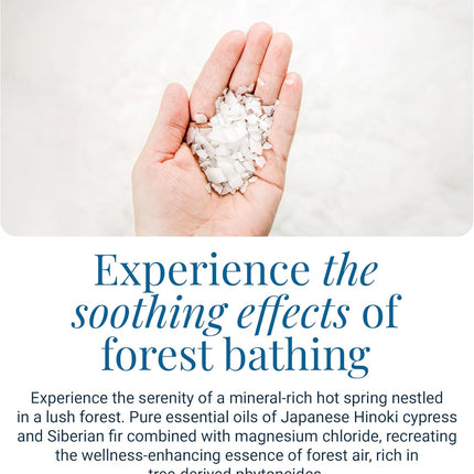 Magnesium Bath Flakes Forest Calm - Resealable Magnesium Bag of Zechstein Chloride Alternative to Epsom Bath Salt (1.65 Lb)