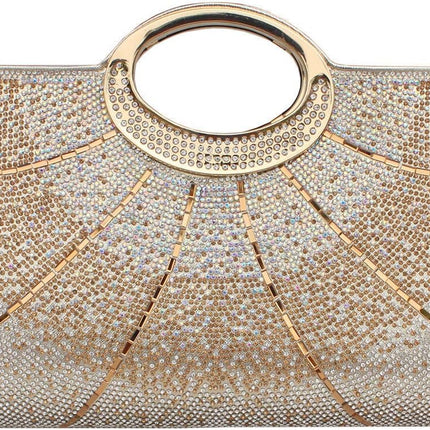 Clutch Purses for Women Rhinestone Evening Bag Wedding Party Cocktail Purses Handbags.