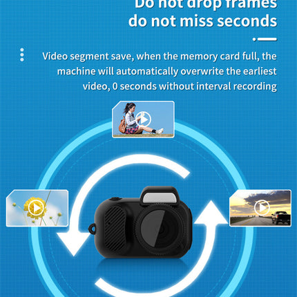Retro Mini Camera with Screen Indoor Home Outdoor 1080P HD Portable Very Small Camera Video Support Holiday Gifts