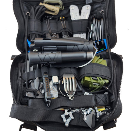 Ultimate Survival and Med Kit Complete 35L Bug Out Bag Backpack - Black