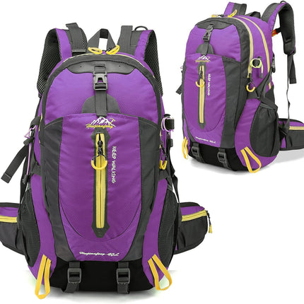 Hiking Backpack, 40L Waterproof Travel Backpack, Lightweight Hiking Backpack for Women Men, Hiking Daypacks for Camping, Travel, Climbing