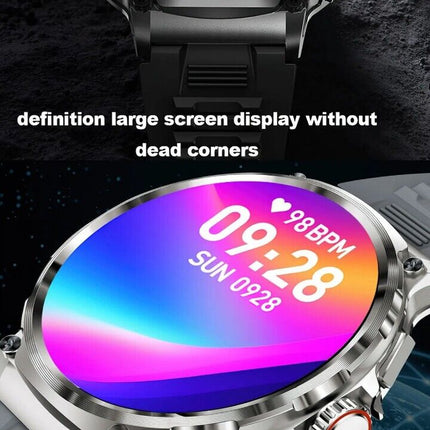 1.85" Ultra HD Smartwatch GPS Bluetooth Call Health Monitoring Watch Gym Gift