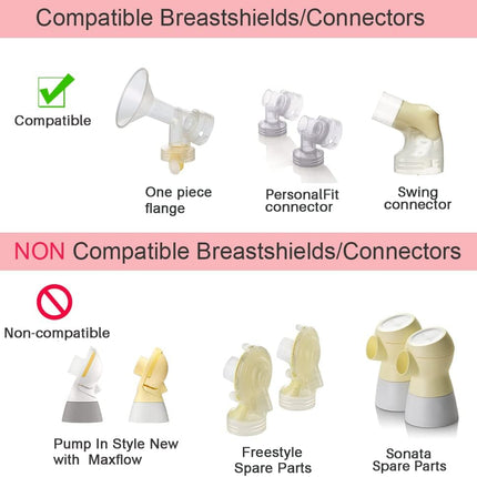 Pump in Style Tubing X4, Spare and Replacement Tubing Compatible with Medela Pump in Style Advanced Breast Pump - BPA Free (4 Pc)