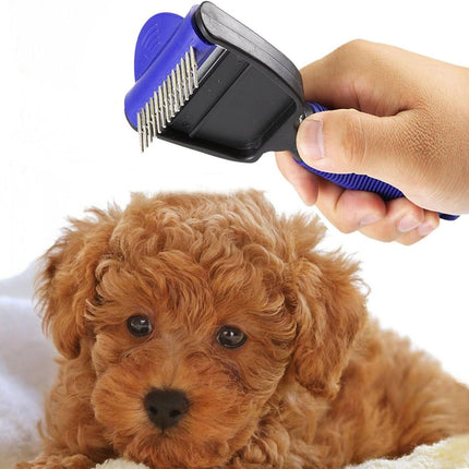 The Desheddinator - Versatile Grooming Tool: Undercoat Rake for Dogs, Cats, and Horses, Deshedding Brush and Comb for Pet Grooming