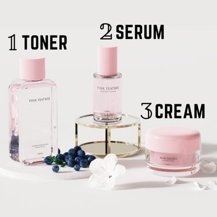 Pink Tea Tree Synergy Serum 30Ml/Skin Moisturizer/Facial Moisturizers/1.01 Fl. Oz, CICA, Hyaluronic Acid and Niacinamide, Korean Skin Care, Hydrating