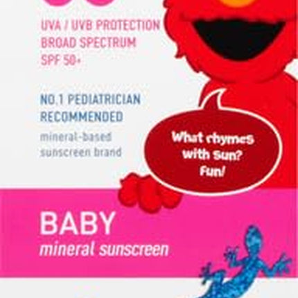 Baby Mineral Sunscreen with Zinc Oxide, Water Resistant, UVA/UVB Protection with Smart Technology - Fragrance Free, Unscented, SPF 50 - 5 Fl Oz - Bottle