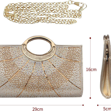 Clutch Purses for Women Rhinestone Evening Bag Wedding Party Cocktail Purses Handbags.