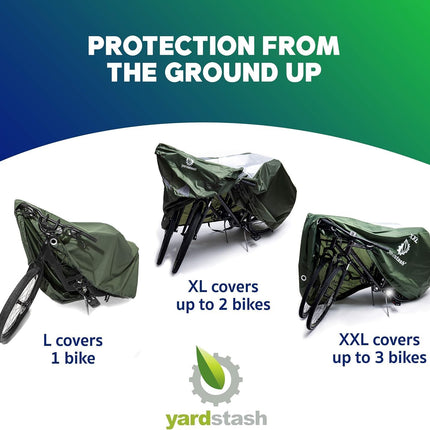 Bike Cover – Reflective Bicycle Covers for outside Storage - Waterproof & Weatherproof Garden Tarp Shelters for Bikes, Trikes, 29Ers, and Electric Bicycles