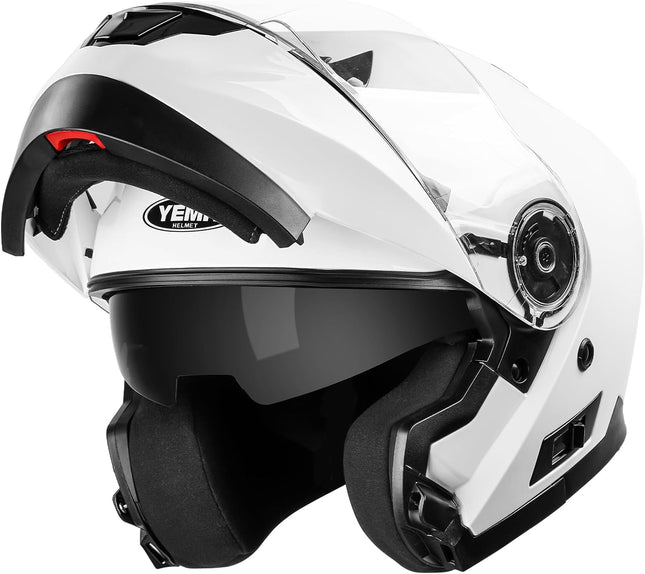 Modular Motorcycle Helmets, DOT Approved Full Face Motorcycle Helmet with Flip up Dual Visor, Helmets for Adults Men Women Helmets for Street Scooter ATV E-Bike - YM-926