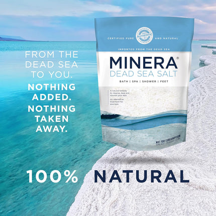 Fine Grain Dead Sea Salt for Bath & Soaking – 19 Lbs, Fast-Dissolving, 100% Pure & Natural, Unscented, Skin-Nourishing Bulk Sea Salt