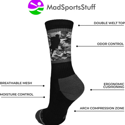 Hockey Socks Crew Length for Boys or Men, Hockey Gift