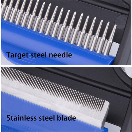 The Desheddinator - Versatile Grooming Tool: Undercoat Rake for Dogs, Cats, and Horses, Deshedding Brush and Comb for Pet Grooming