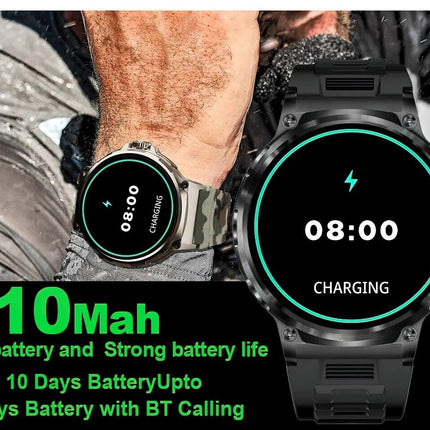1.85" Ultra HD Smartwatch GPS Bluetooth Call Health Monitoring Watch Gym Gift