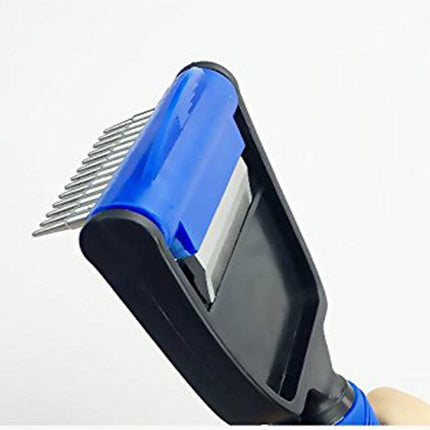 The Desheddinator - Versatile Grooming Tool: Undercoat Rake for Dogs, Cats, and Horses, Deshedding Brush and Comb for Pet Grooming