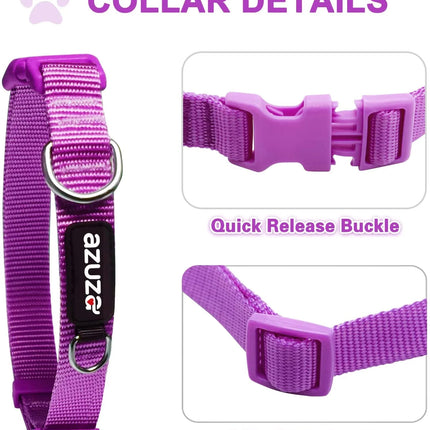 3 Pack Dog Collars Soft Comfortable Dog Collars for Small Medium and Large Dogs