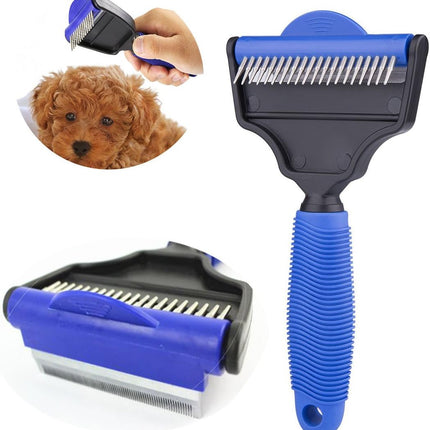 The Desheddinator - Versatile Grooming Tool: Undercoat Rake for Dogs, Cats, and Horses, Deshedding Brush and Comb for Pet Grooming