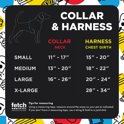 City Doodle Dog Harness for Small Dogs, Small (S) | Blue Small Dog Harness, No Pull Dog Harness with D-Ring | Machine Washable Friends Merch for Dogs from Friends TV Show