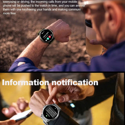 1.85" Ultra HD Smartwatch GPS Bluetooth Call Health Monitoring Watch Gym Gift