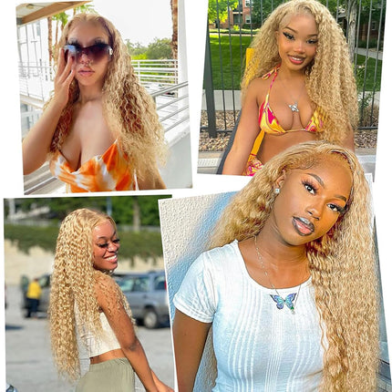 Human Hair Wig 5X5 27 Dark Brown Deep Wave Lace Front Wigs Human Hair Wig 200% Density