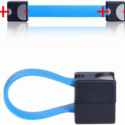 Portable Magnetic AA/AAA Battery Phone Emergency Charger with Microusb-Lightning Adapter and Microusb-Typec Adapter Suit for Cell Phone Smart Devices